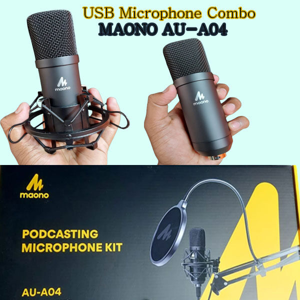 USB Microphone Combo- MAONO AU-A04 