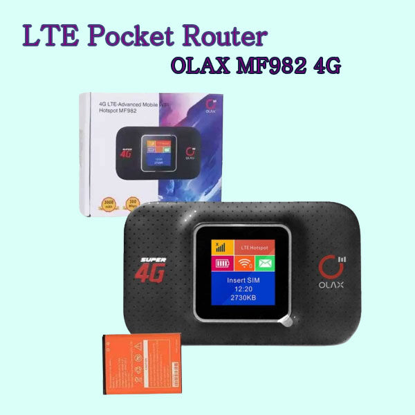 LTE Pocket Router- OLAX MF982 4G 