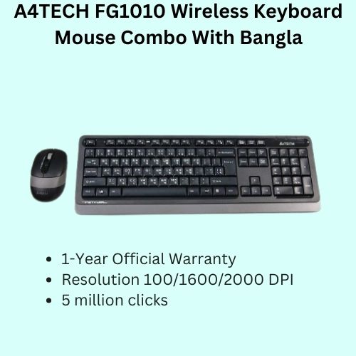 A4TECH FG1010 Wireless Keyboard Mouse