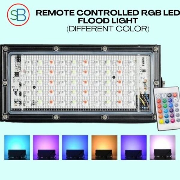 Remote-Controlled-RGB-LED-Flood-Light
