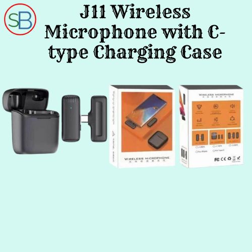 J11 Wireless Microphone with C-type Charging Case