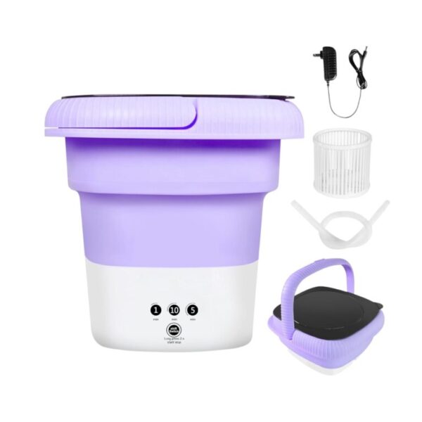 Foldable 9L Portable Electric Mini Washing Machine/ভাঁজযোগ্য ৯ লিটার পোর্টেবল ইলেকট্রিক মিনির ওয়াশিং মেশিন